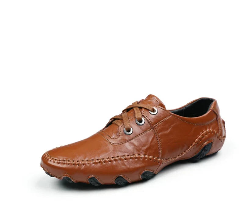 Fashion British Style Men Causal Shoes - Genuine Leather Slip On Outdoor Shoes (MSC2)(MSC4)(MSB4A)(F16)(F12)