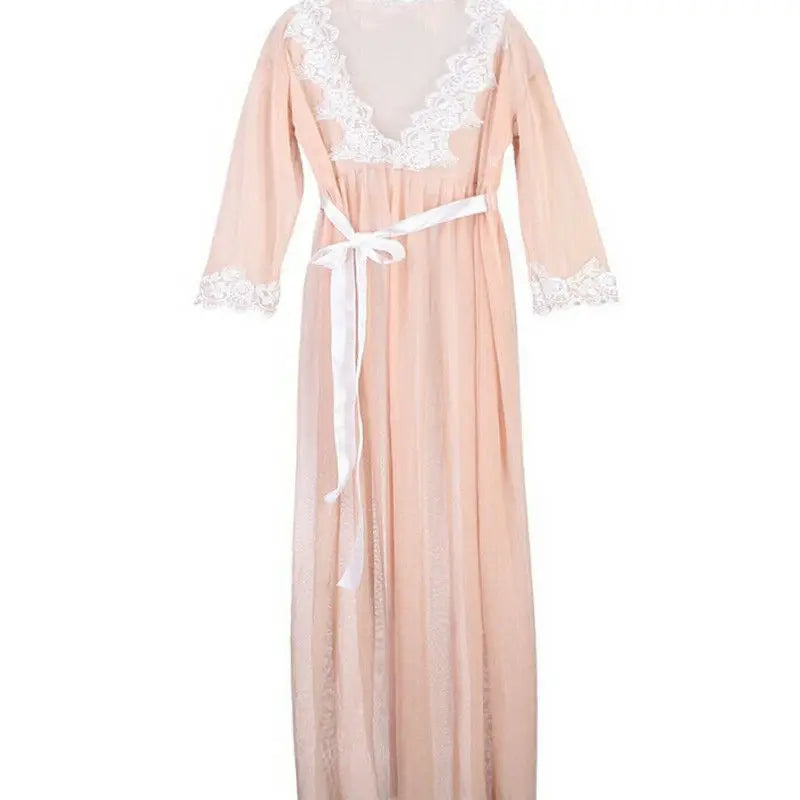 Sheer Lace Maternity Robe – Elegant Overlay for Pregnancy Photoshoots