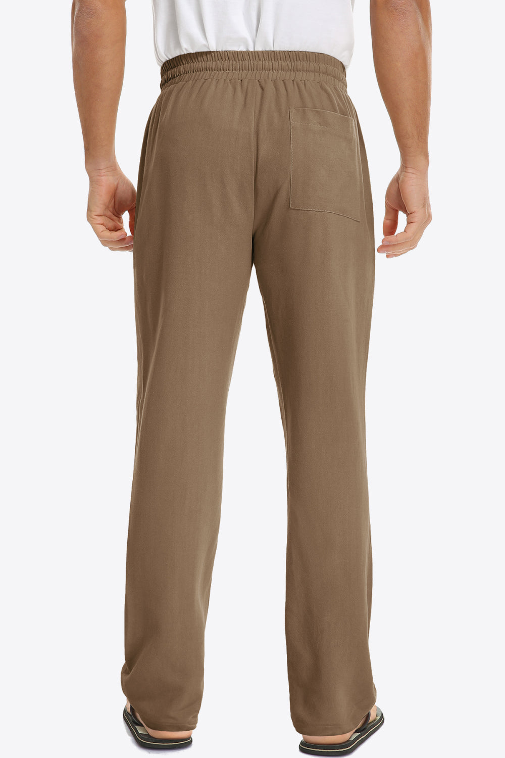 Drawstring Waist Pocket Pants