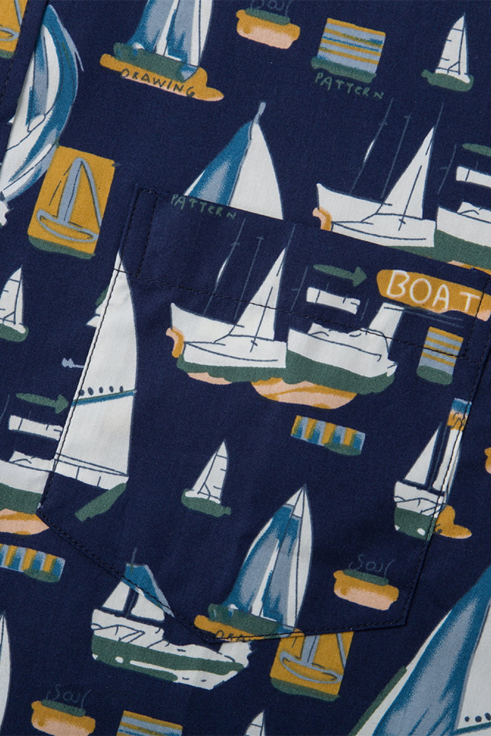 Printed Button-Up Vacation Shirt