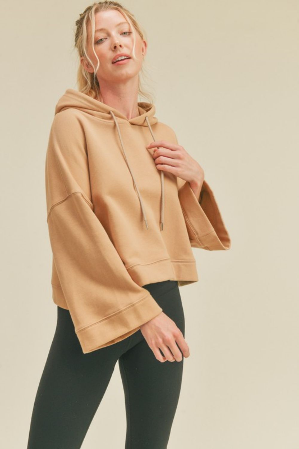 Kimberly C Full Size Drawstring Dropped Shoulder Hoodie