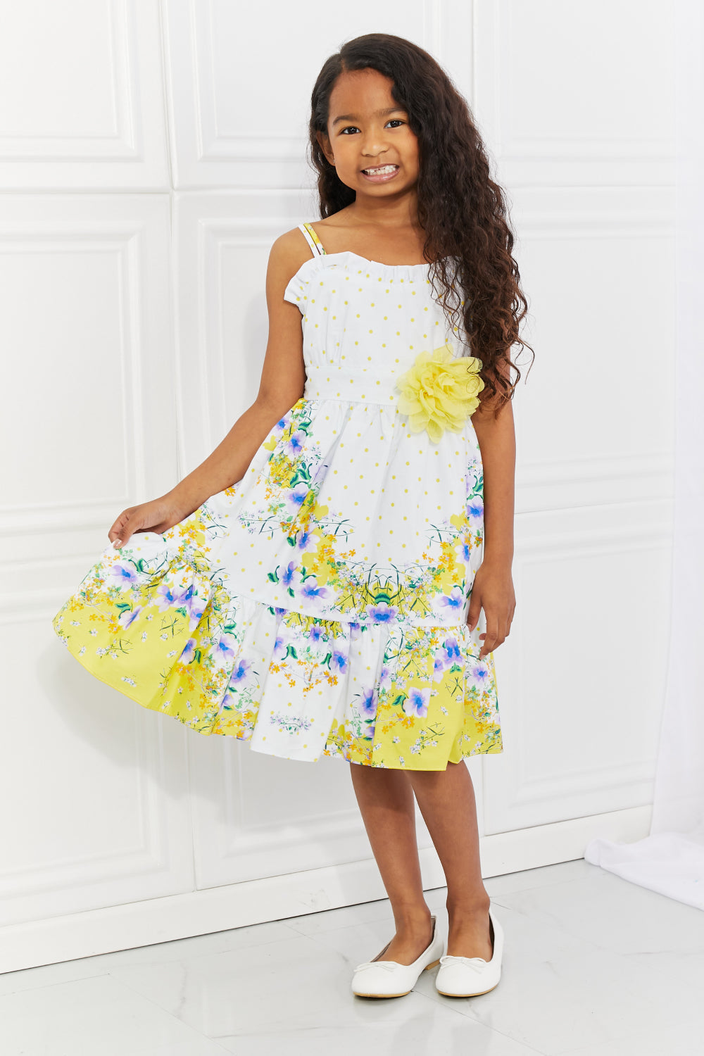 Kid's Dream Smell the Flowers Floral Dress