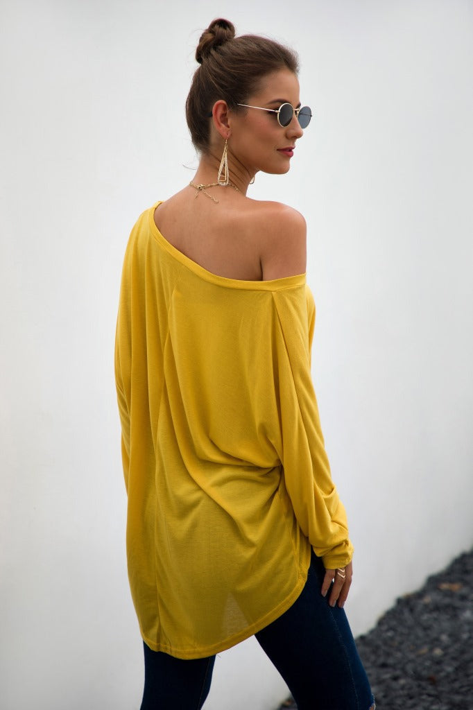 Boat Neck High-Low Top
