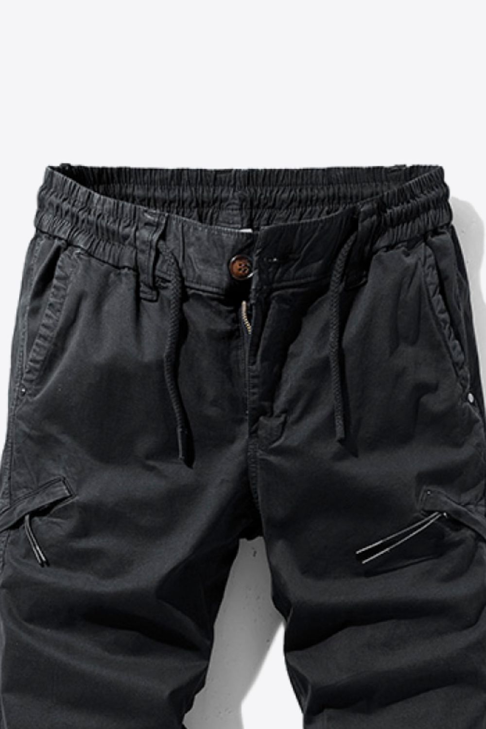 Drawstring Waist Cargo Joggers