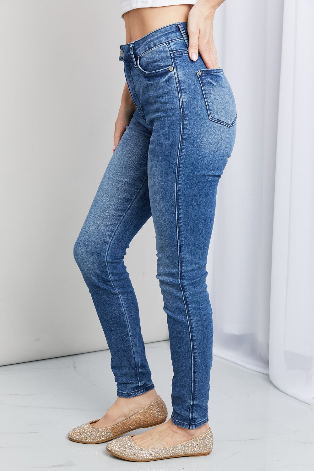 Judy Blue Full Size Cooling Denim Skinny Jeans