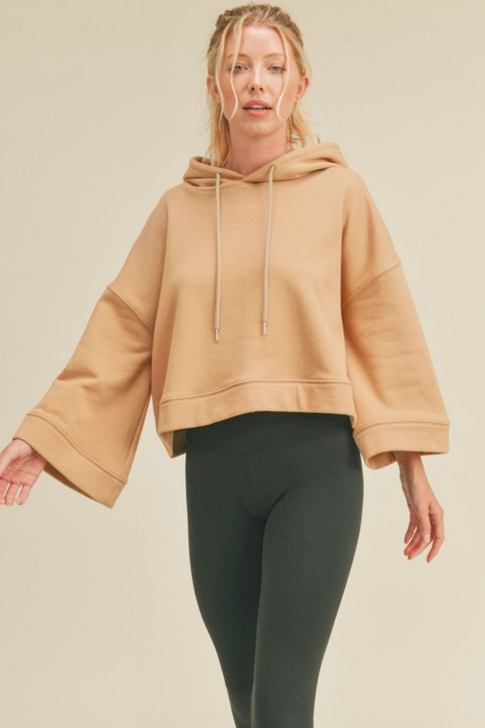 Kimberly C Full Size Drawstring Dropped Shoulder Hoodie