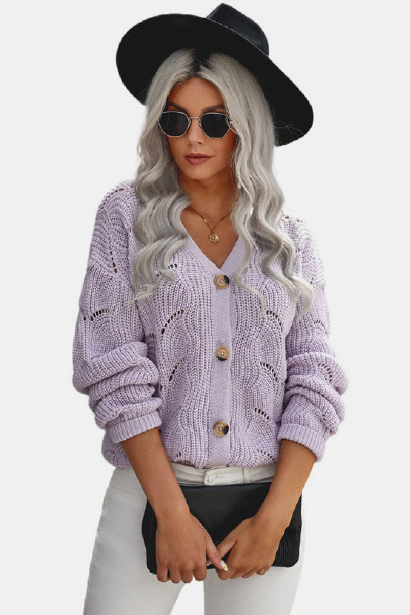 Button Up Knit Cardigan
