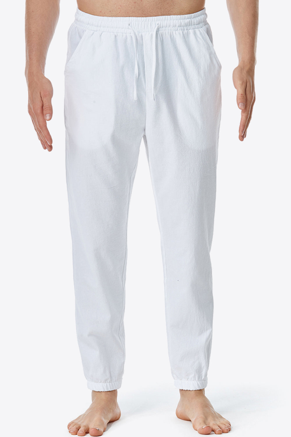 Full Size Drawstring Waist Pants with Pockets