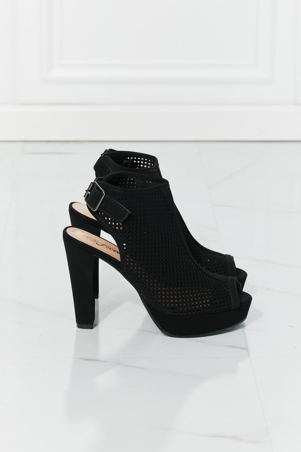 Forever Link Stand Tall Cutout Peep-Toe Heels