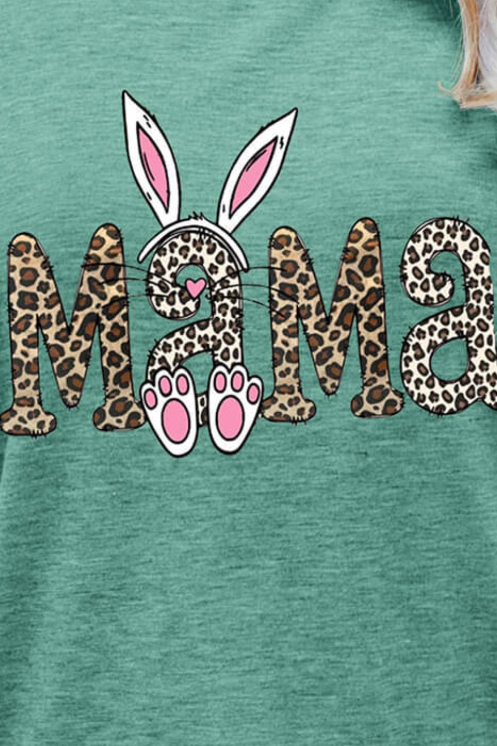 MAMA Easter Graphic Round Neck Tee