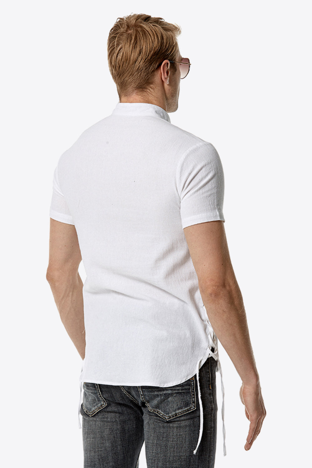 Short Sleeve Henley Tee