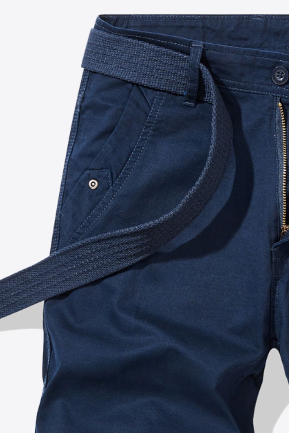 Belted Shorts with Pockets