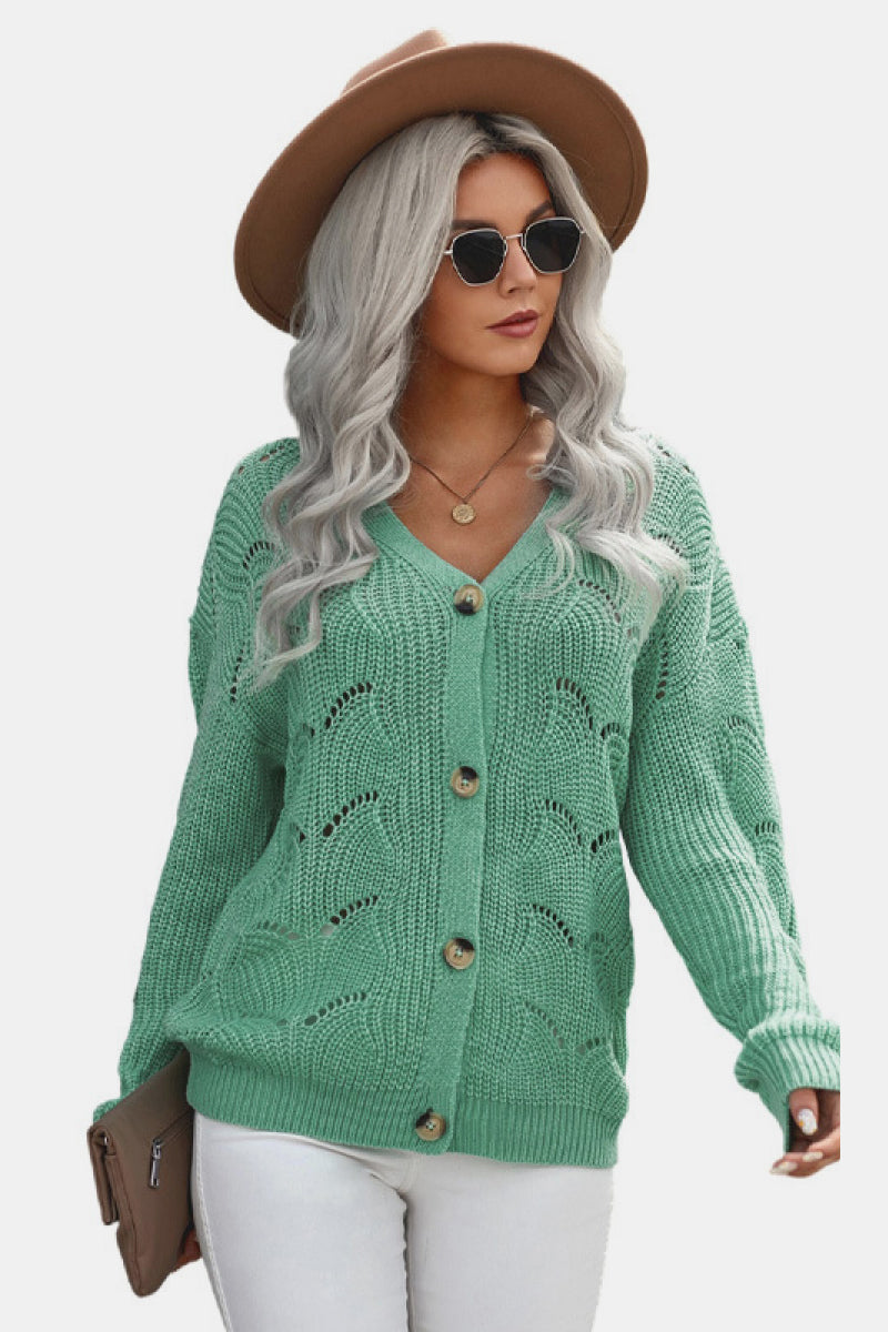 Button Up Knit Cardigan