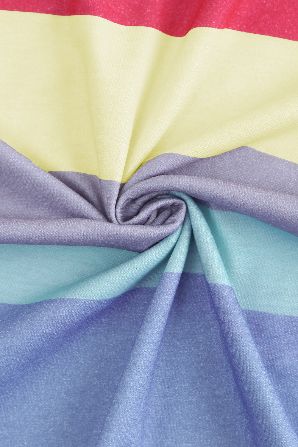 Rainbow Stripe Tie-Front Tee Shirt - Deals DejaVu