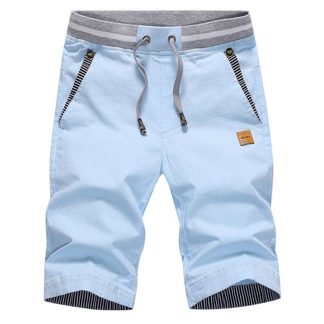 Newest Summer Casual Shorts Pants - Men Cotton Fashion Beach Short (D9)(TG3)