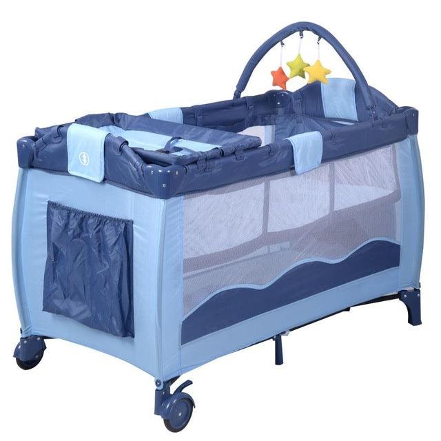 Baby Crib Playpen Playard - With Infant Bassinet - Bed - Deals DejaVu