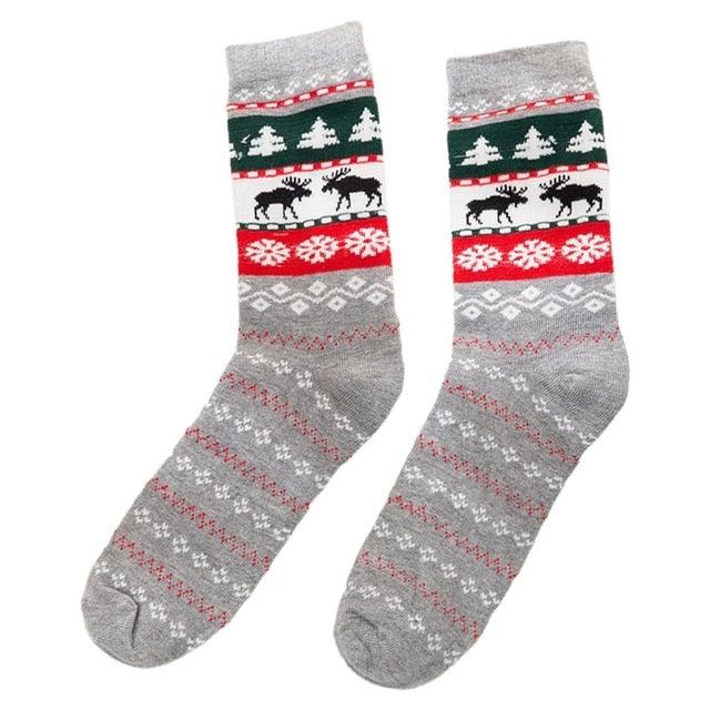1 Pair Plaid Socks - Casual Autumn And Winter Adult Socks For Christmas (2U92)