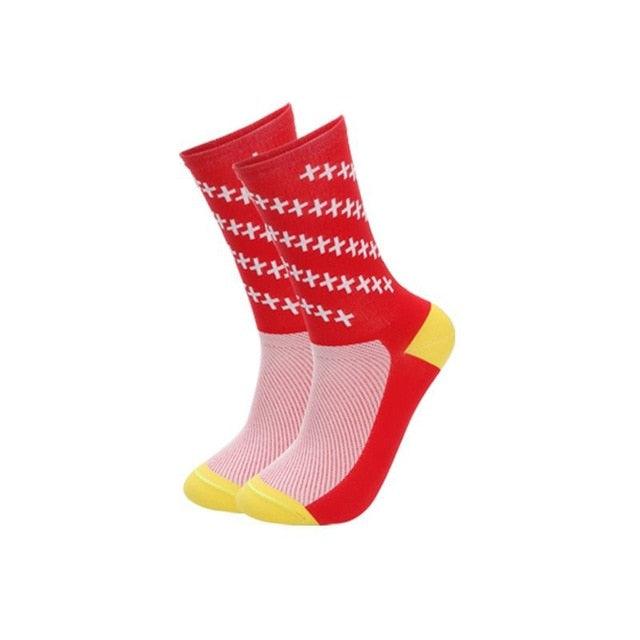 1 Pair Sport Socks Cycling Professional Socks - Men's Wear Resistant Breathable Training Socks