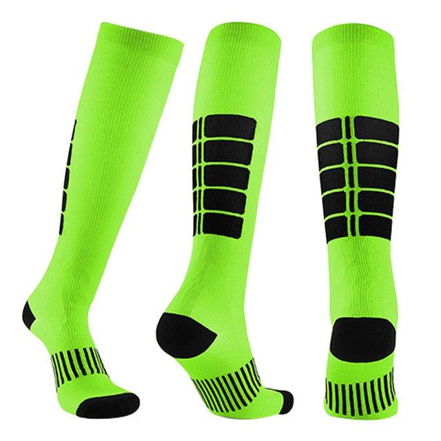 1 Pair Unisex Compression Socks - Leg Relief Pain Knee High Stocks (1U92)