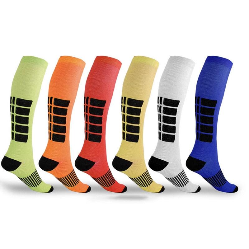 1 Pair Unisex Compression Socks - Leg Relief Pain Knee High Stocks (1U92)