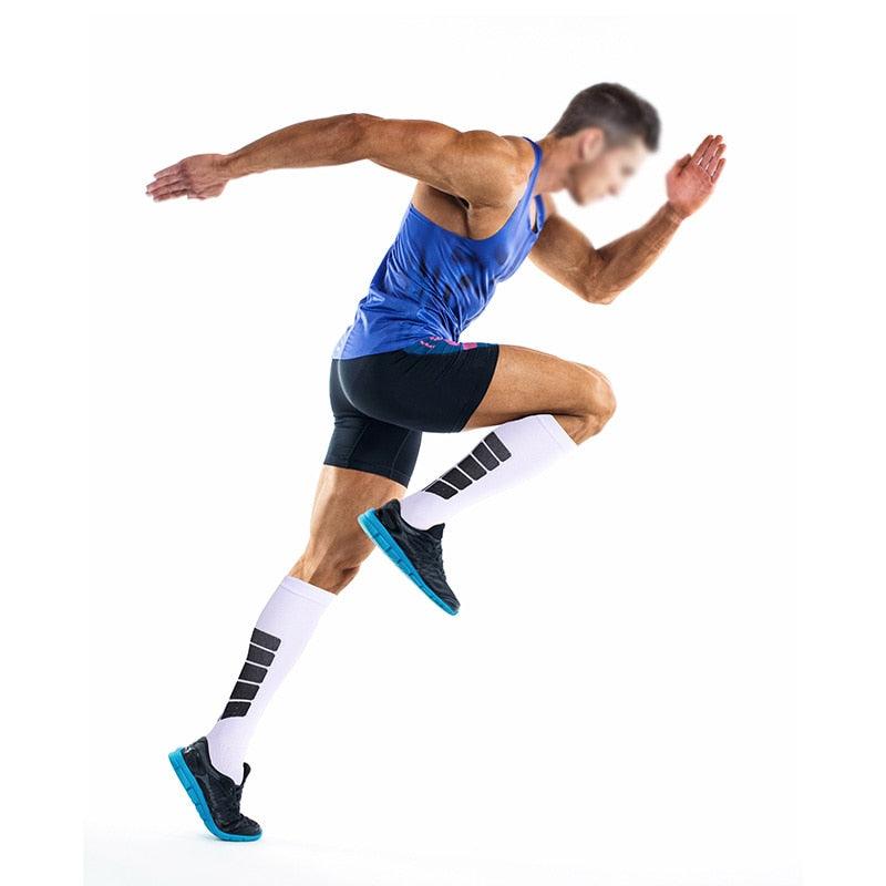 1 Pair Unisex Compression Socks - Leg Relief Pain Knee High Stocks (1U92)