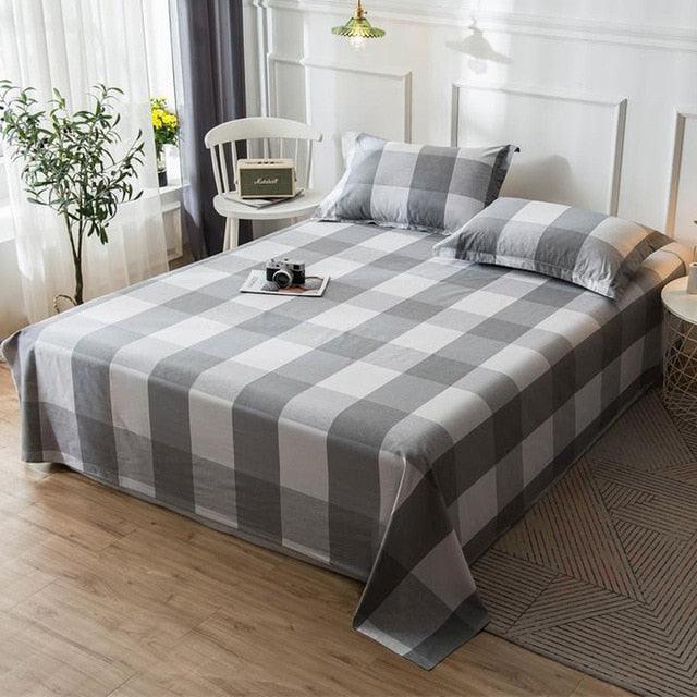 1 Pcs Ployester/Cotton Bed Sheet Set King Full Queen Twin Size Bed Sheet (D63)(5BM)(3BM)