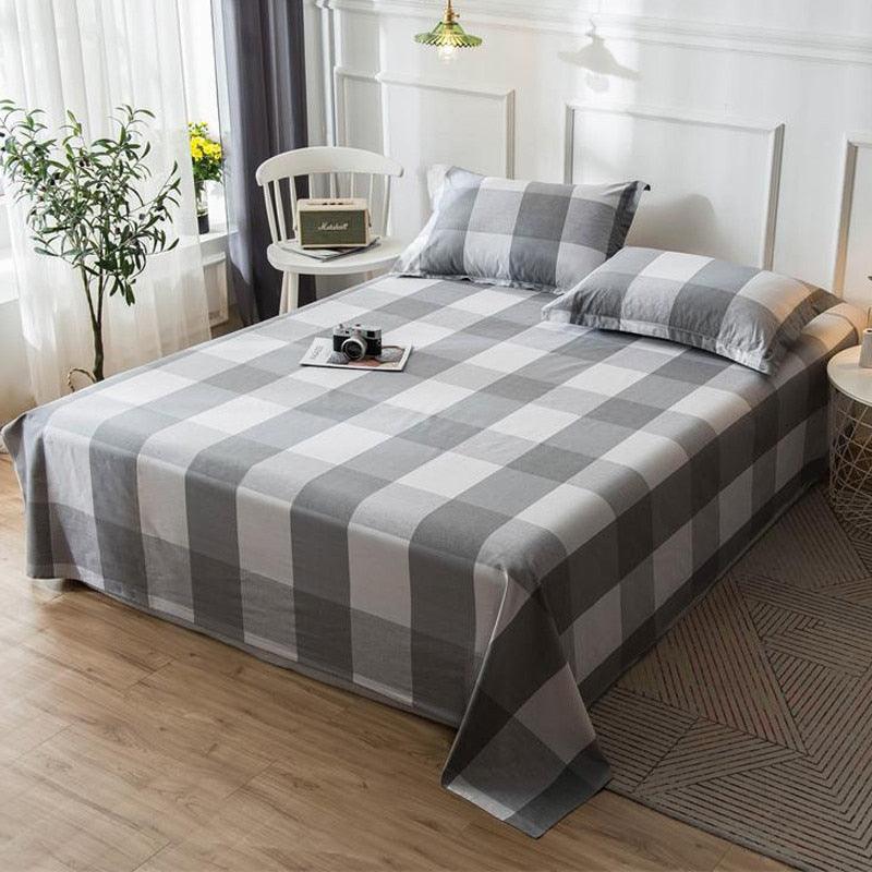 1 Pcs Ployester/Cotton Bed Sheet Set King Full Queen Twin Size Bed Sheet (D63)(5BM)(3BM)