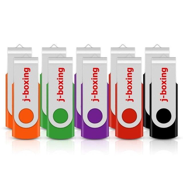 10PCS Swivel 1GB USB Flash 4GB 16GB 32GB Flash Memory Sitck Metal Pen Drives (CA3)(1U52)