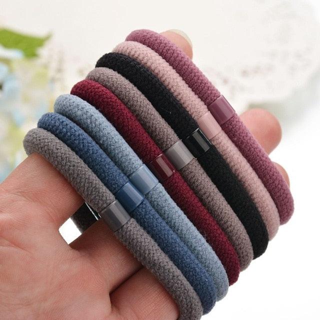Great 10pcs/lot Women Elastic Hair Bands - Simple Style High Elastic Hair Rope - Girls Hair Accessories (1U88)