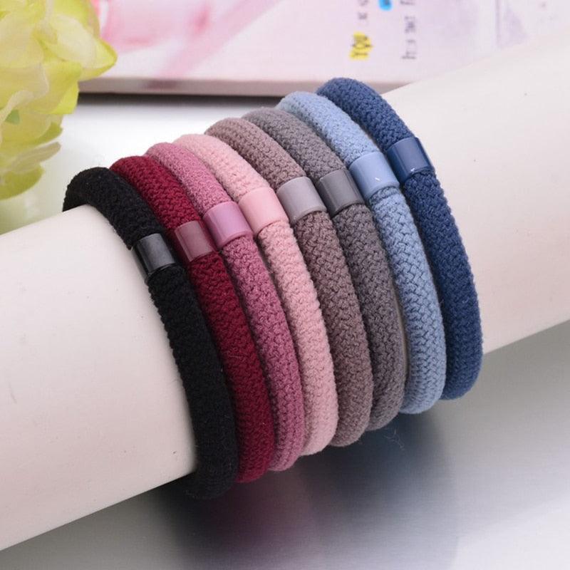 Great 10pcs/lot Women Elastic Hair Bands - Simple Style High Elastic Hair Rope - Girls Hair Accessories (1U88)