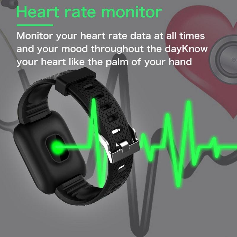 Great Smart Watch - Heart Rate Fitness Tracker Watches - Blood Pressure Monitor - Waterproof Sport For Android IOS (RW)(F84)(F82)(F48)