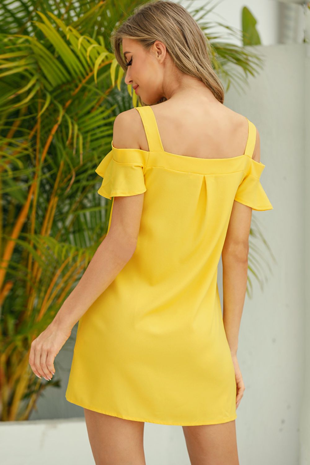 Cold-Shoulder Mini Dress (BWD)(WS06)T