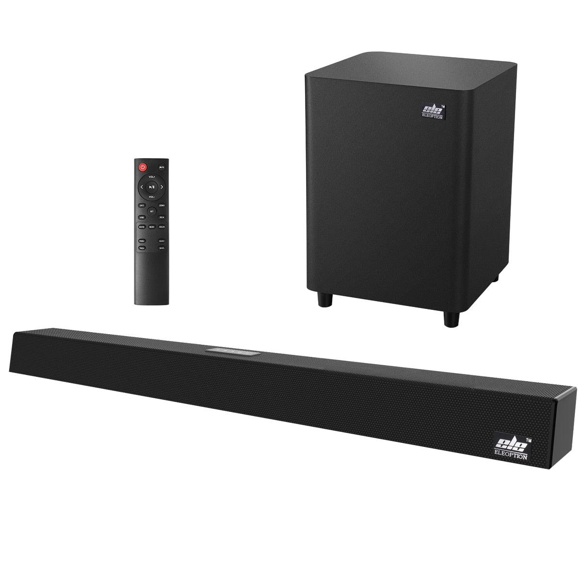 120W Home Theater Sound System Soundbar - 2.1 TV Bluetooth Speaker Support Optical AUX (HA2)(HA5)