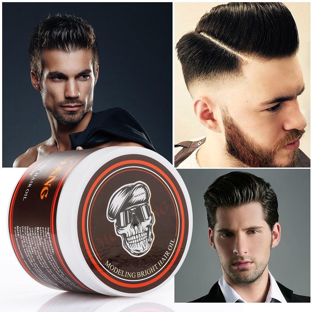 120g Professional Hair Wax Pomade Hair Pomade Styling Wax Skeleton Cream Slicked Oil Mud Hair Wax (BD2)(BD1)(1U45)