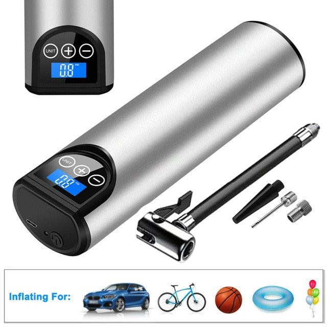 Useful 12V 150PSI Air Compressor Electric Air Pump With Tire Pressure - LCD Display Wireless Portable For Car Bicycles (1U89)(7WH1)