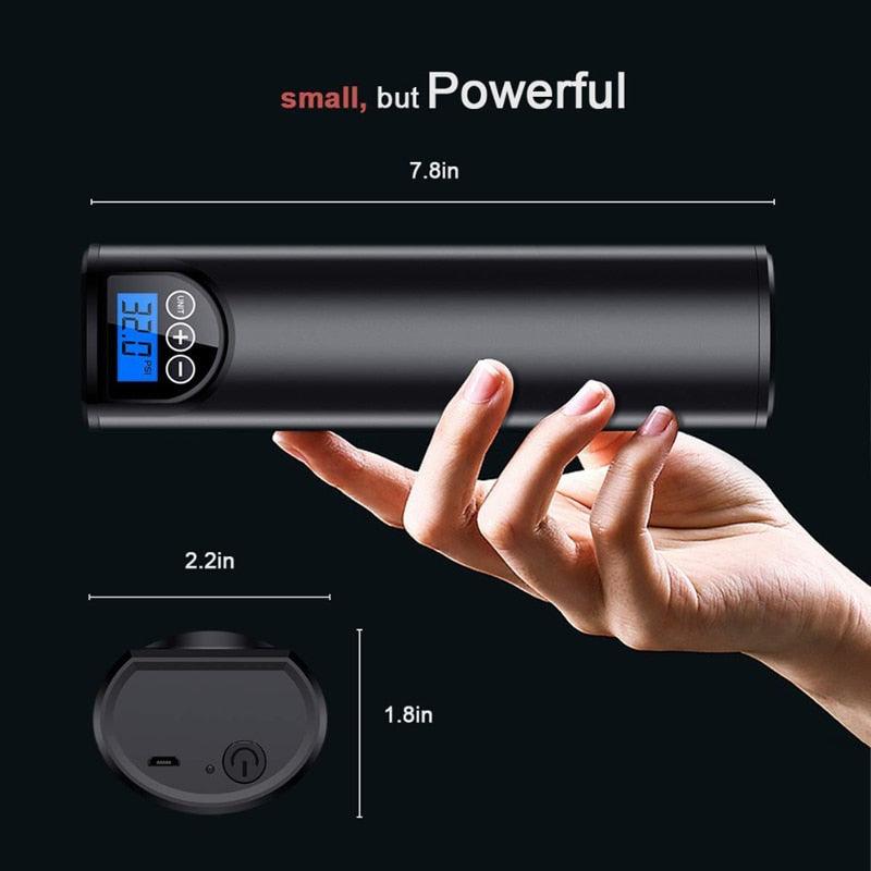 Useful 12V 150PSI Air Compressor Electric Air Pump With Tire Pressure - LCD Display Wireless Portable For Car Bicycles (1U89)(7WH1)