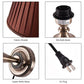 13 In Antique Brass Bedroom LED Bulb Table Lamp Durable Linen Fabric Energy Saving (LL6)(1U58)