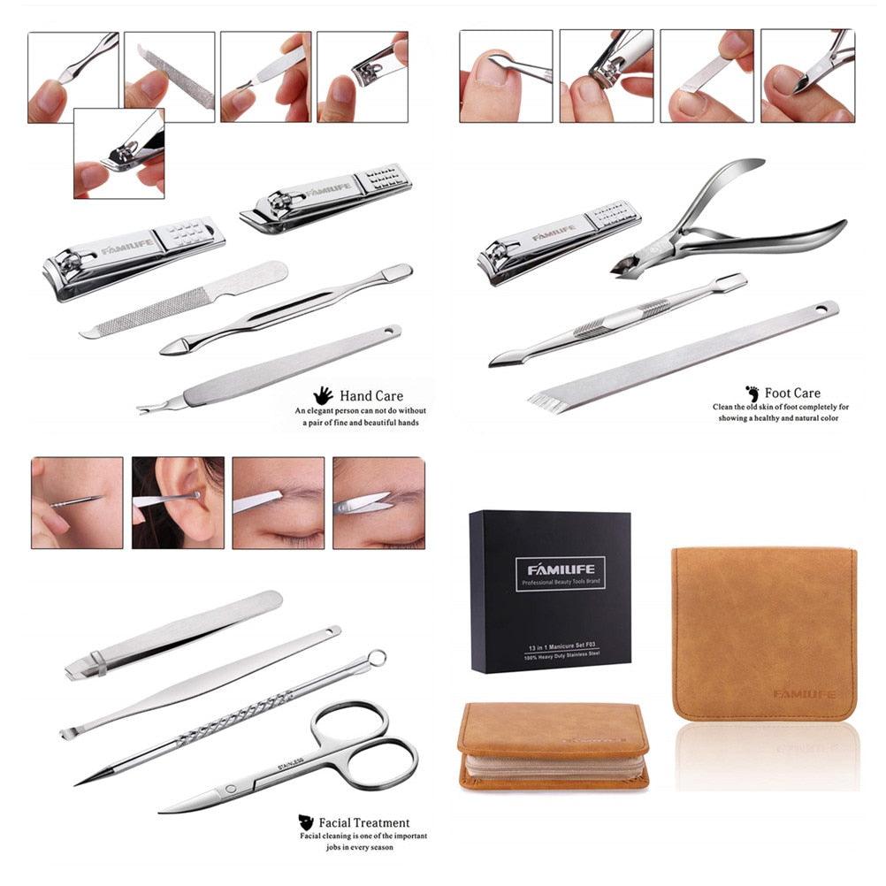 13pcs Manicure Set, Pedicure Kit Nail Clipper Professional (N3)