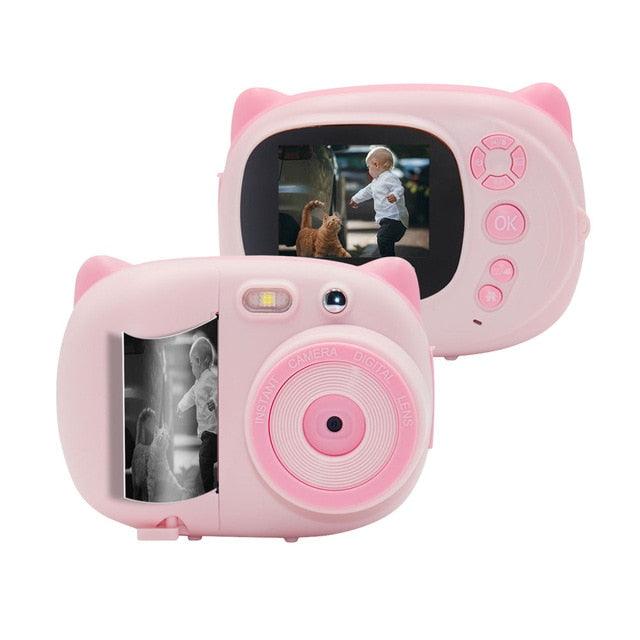 15 Mega Pixels 1080P Mini Cute Children Video Camera Camcorder Photo Printing with 2.4 Inch TFT IPS Screen WiFi Instant Printing (MC5)(1U54)