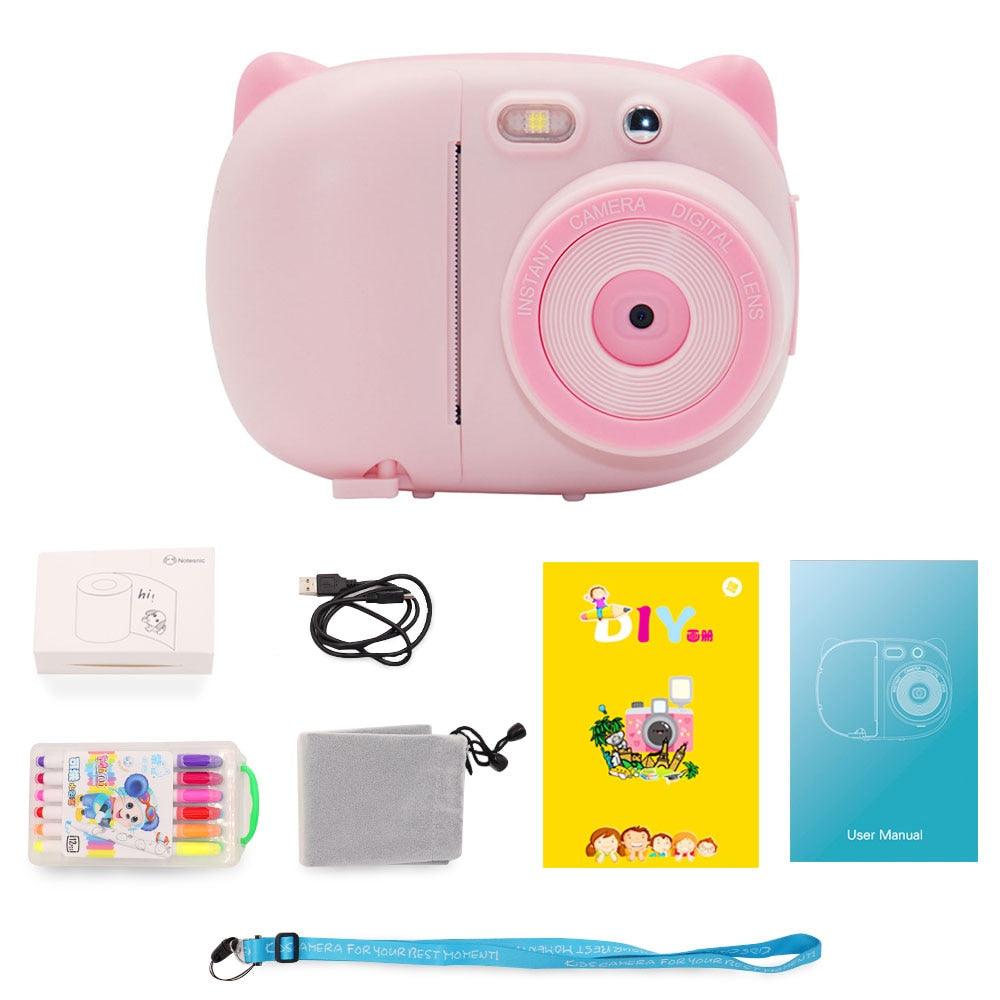 15 Mega Pixels 1080P Mini Cute Children Video Camera Camcorder Photo Printing with 2.4 Inch TFT IPS Screen WiFi Instant Printing (MC5)(1U54)