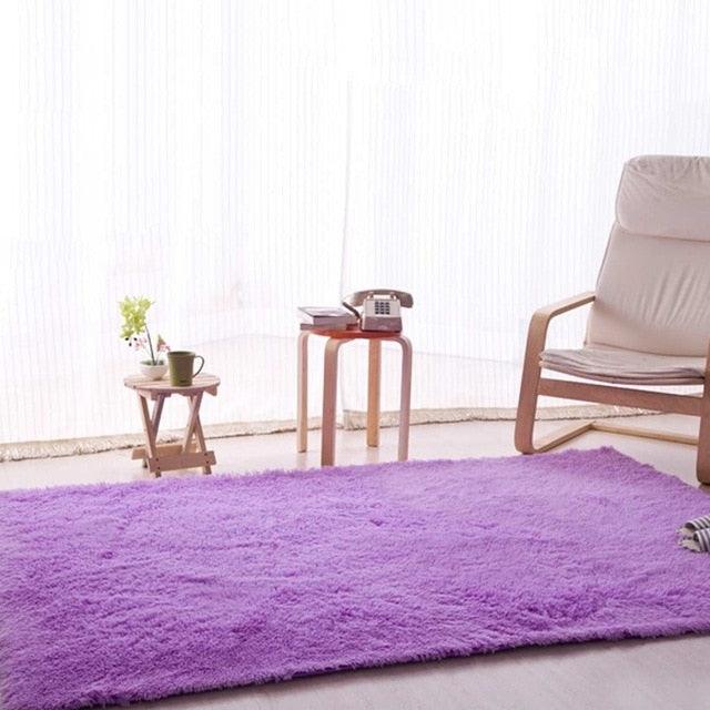 160x230cm Soft Shaggy Carpets for Living Room Mat Warm Plush Floor Rug Anti-Skid Mat (RU2)(RU4)(1U68)