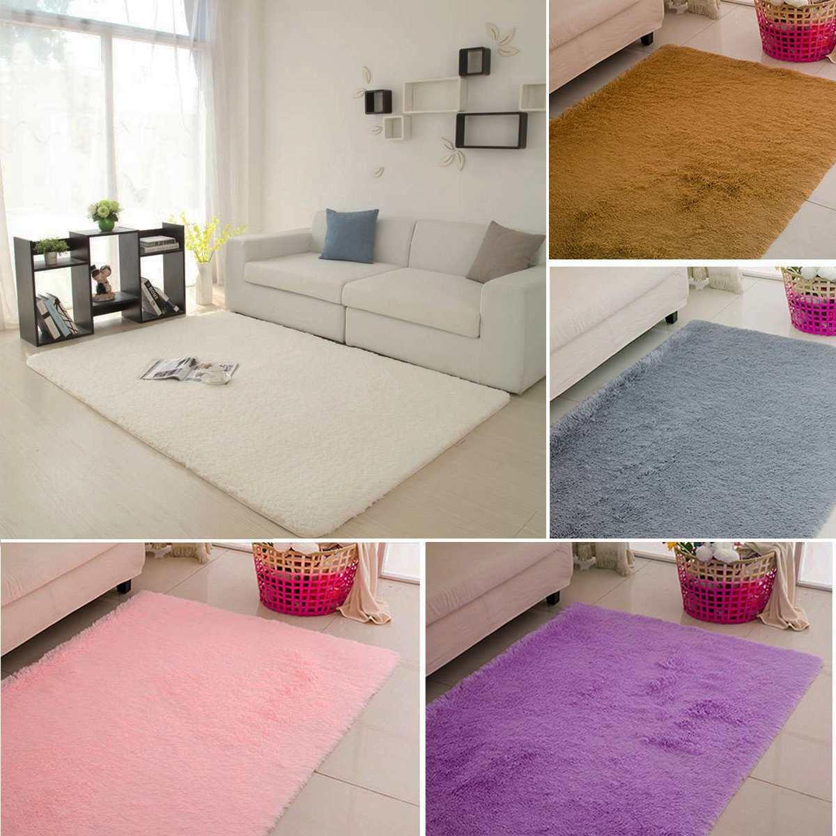 160x230cm Soft Shaggy Carpets for Living Room Mat Warm Plush Floor Rug Anti-Skid Mat (RU2)(RU4)(1U68)
