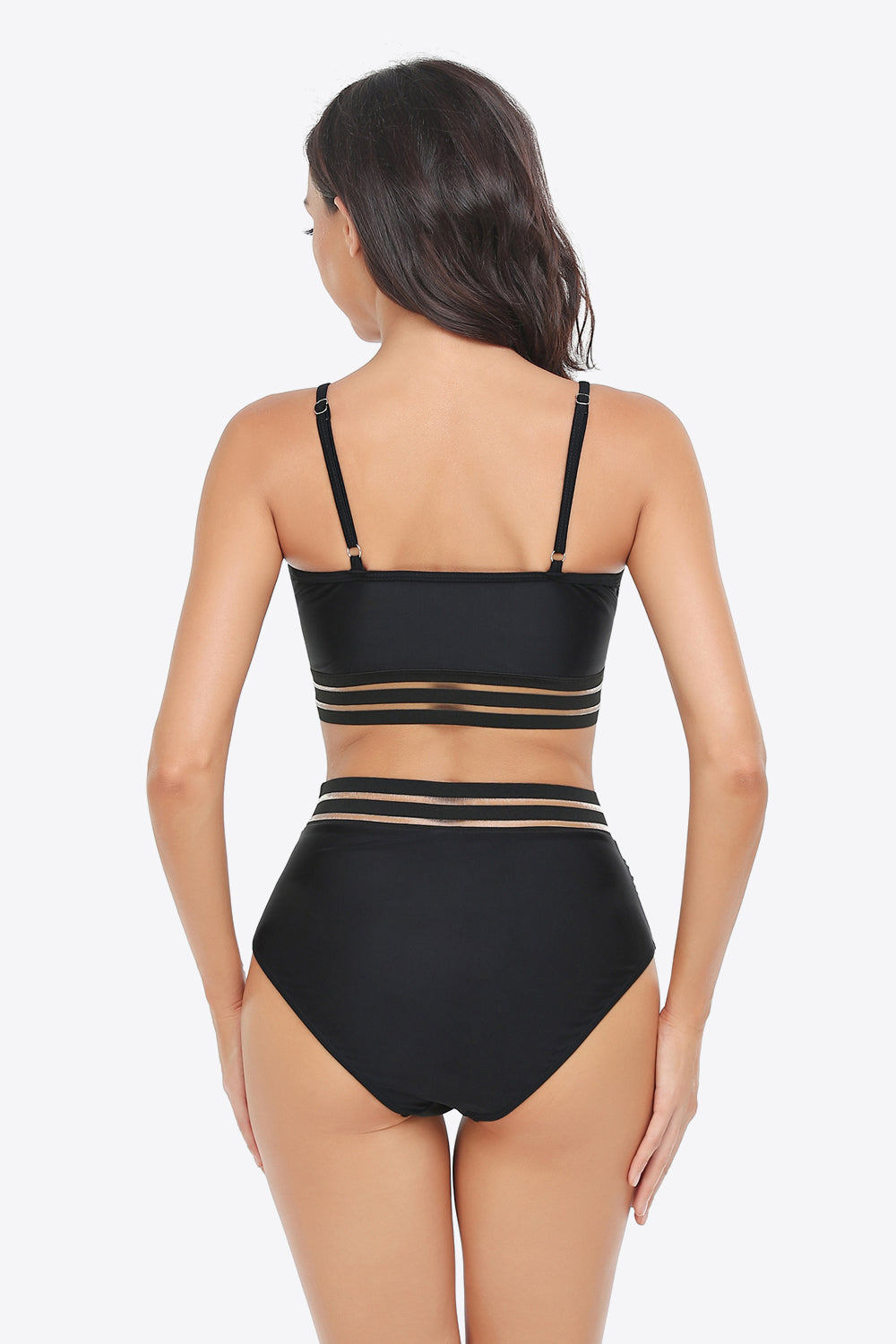 Ruffled Plunge Bikini Set (TB13D) T