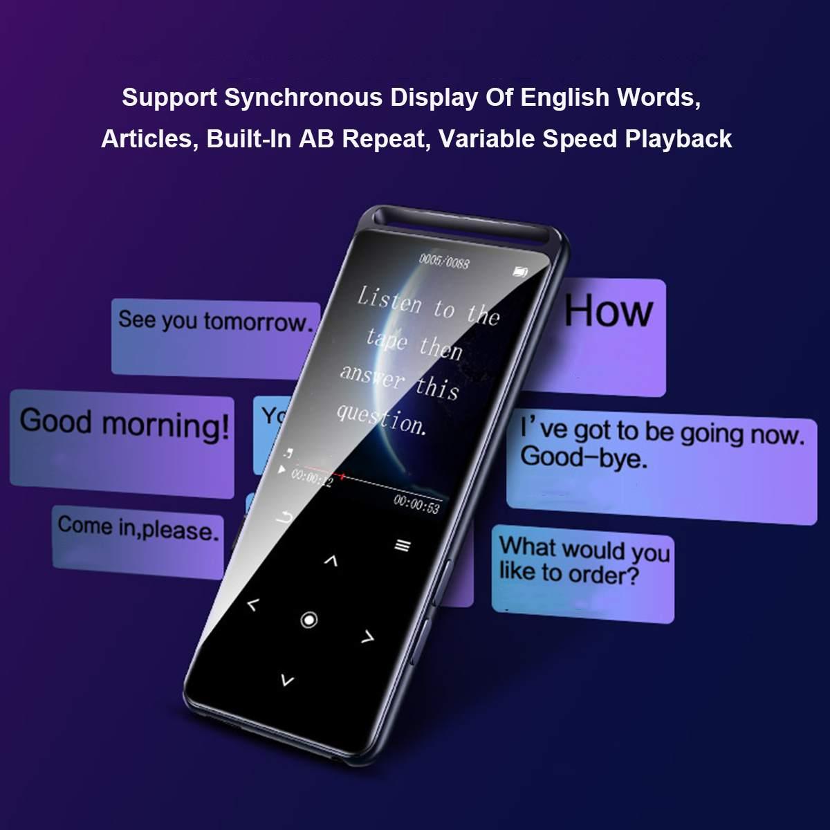 16GB bluetooth MP3 Player - Earphones HiFi fm Radio mini USB mp3 Sports MP 4 HiFi Portable Music Players (HA6)(1U57)(F57)