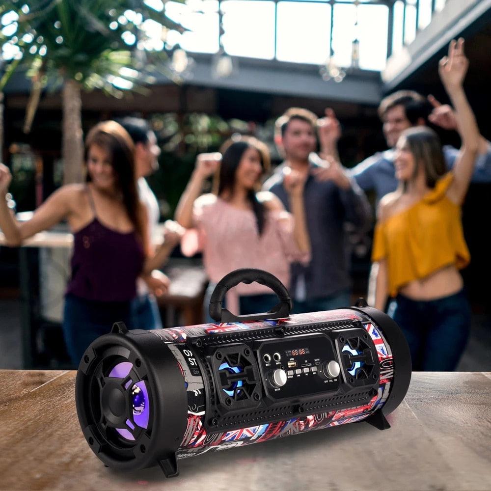 16W Portable Column Bluetooth Speaker Move KTV 3D Sound System Sound Bar Subwoofer Music Wireless Speaker (D57)(HA3)(HA)(1U57)