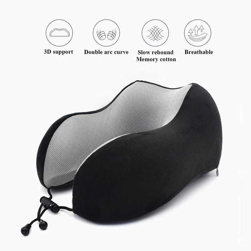 Great 1PC U Shaped Memory Foam Neck Pillows - Soft Slow Rebound Space Travel Pillow (6LT1)(F105)