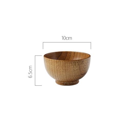 1Pc Japanese Style Wooden Bowl Wood Rice Soup Bowl (AK7)