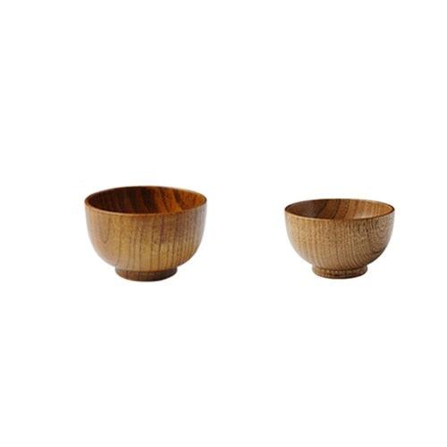 1Pc Japanese Style Wooden Bowl Wood Rice Soup Bowl (AK7)