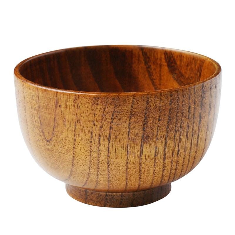 1Pc Japanese Style Wooden Bowl Wood Rice Soup Bowl (AK7)