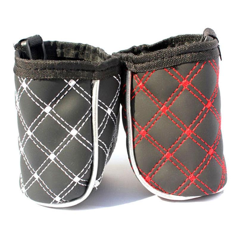 1pc Car Trash Can Waterproof Garbage Bag - Stowing Bag Holder Cell Phone Pocket Organizer Grocery (1U89)